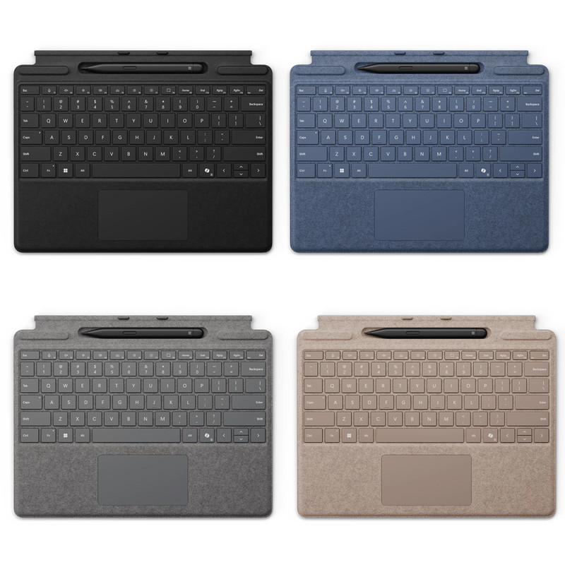 تبلت 13 اینچی مایکروسافت مدل Surface Pro 11 - Ultra 7 ظرفیت 512 گیگابایت و رم 16 گیگابایت به همراه کیبورد Surface Pro Copilot و قلم Slim Pen 2