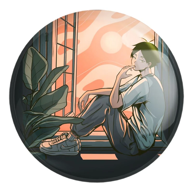 پیکسل خندالو طرح کاگیاما انیمه هایکیو Haikyu کد 17767 مدل بزرگ