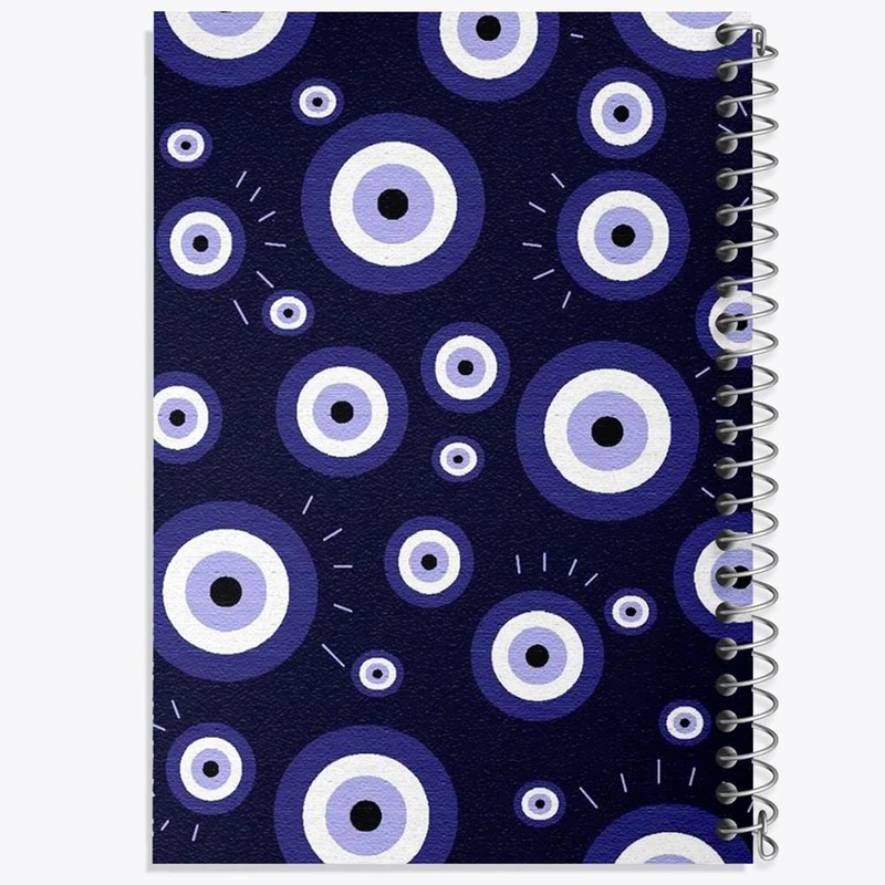 دفتر شطرنجی 50 برگ خندالو طرح چشم نظر کد 22019