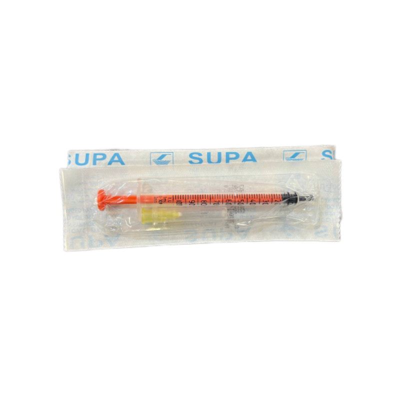 سرنگ سوپا مدل U100 ظرفیت 1سی سی بسته 20 عددی