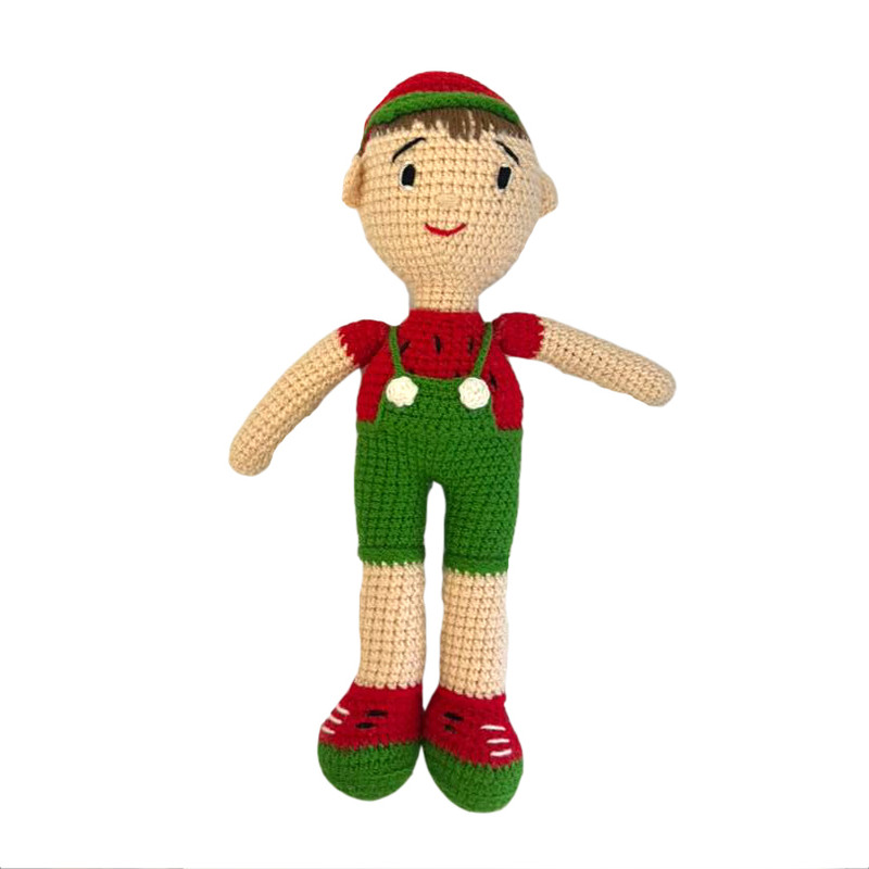 عروسک بافتنی مدل دستبافت طرح پسر