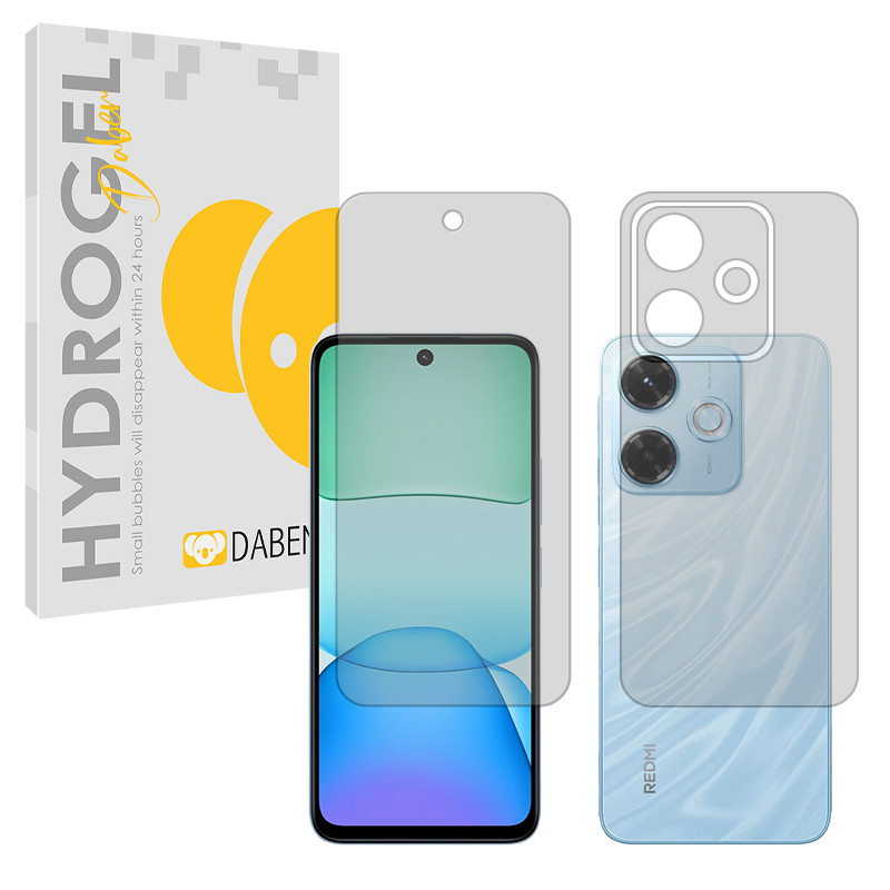 محافظ صفحه نمایش شفاف دبن مدل Tough مناسب برای گوشی موبایل شیائومی Redmi 13x به همراه محافظ پشت گوشی