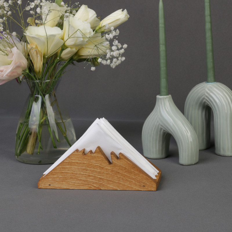 جای دستمال کاغذی مدل چوبی کوه