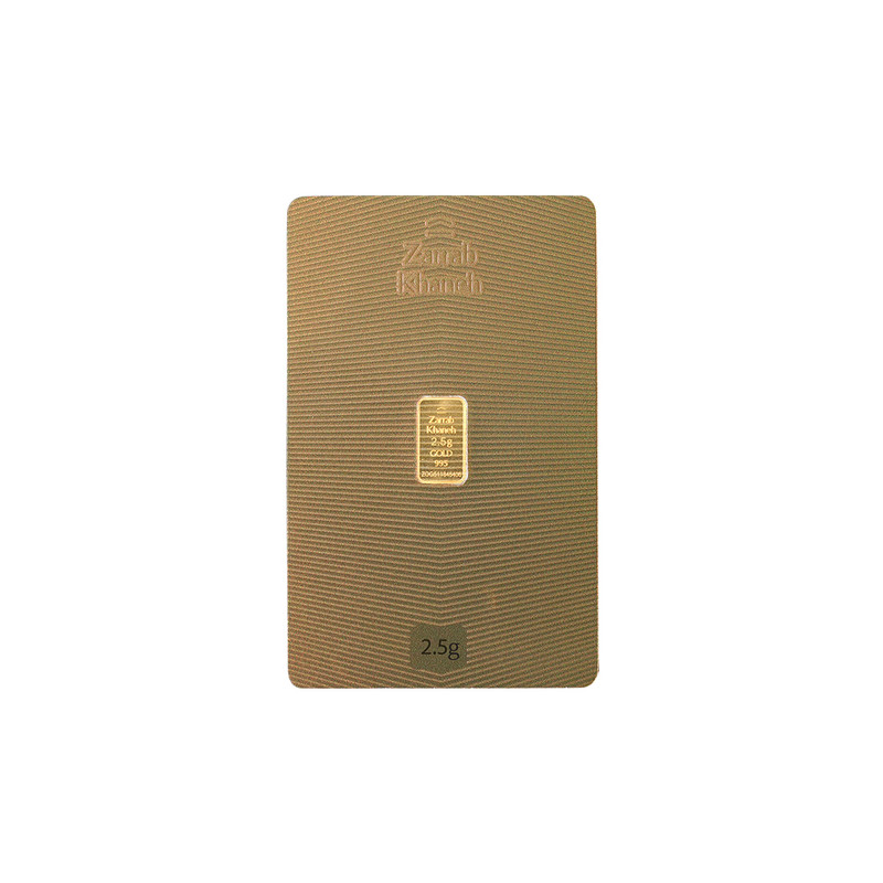 شمش طلا 24 عیار ضرابخانه مدل 2.5G