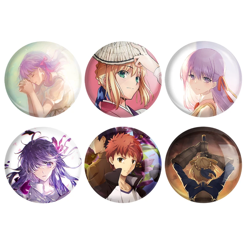 مگنت خندالو طرح انیمه فیت استی نایت Fate Stay Night کد 1400B مجموعه 6 عددی