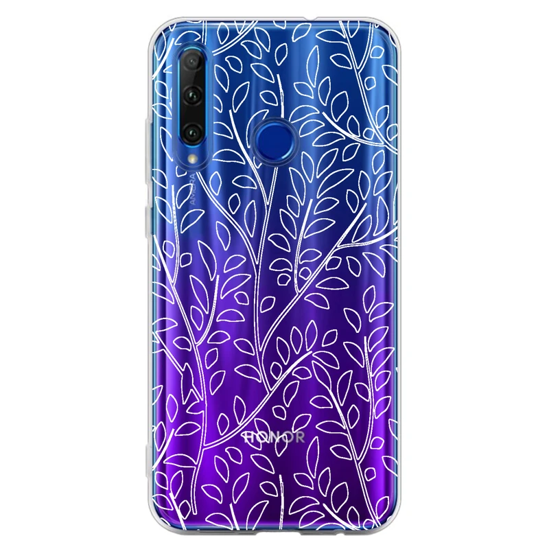 کاور مگافون طرح برگ مدل C45-W مناسب برای گوشی موبایل آنر 10i / Honor 20 Lite