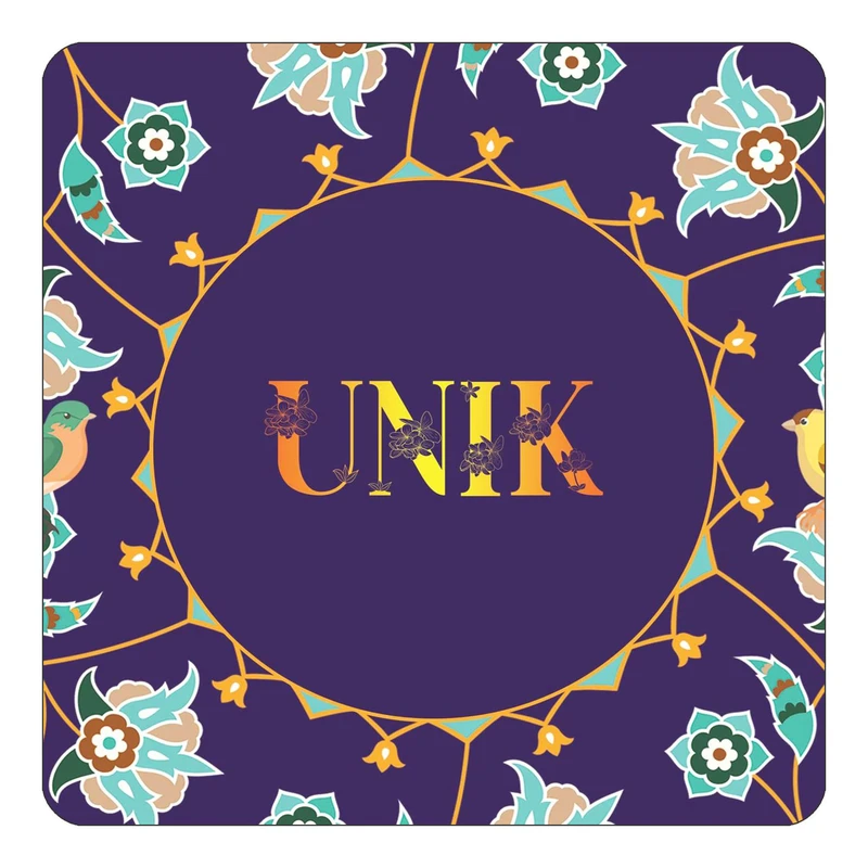 مگنت کاکتی طرح اسم اونیک unik مدل گل و بلبل کد mg18615