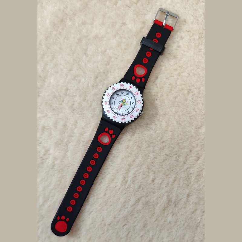 ساعت مچی عقربه ای بچگانه مدل سیلیکونی عروسکی کد 02