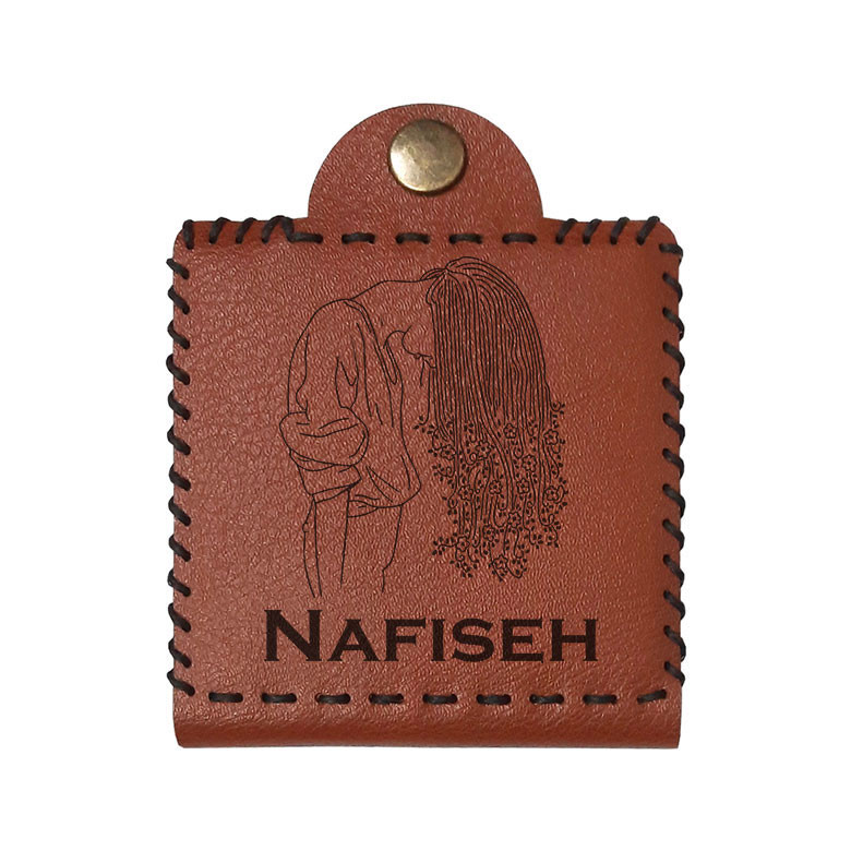 آینه جیبی مدل  اسم نفیسه