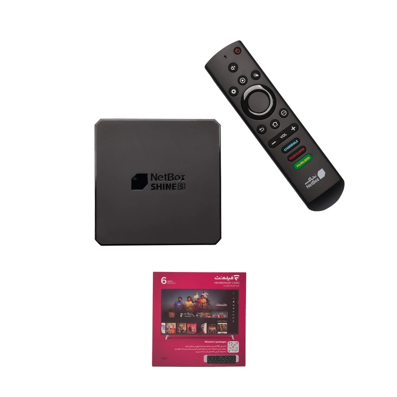 اندروید باکس نت باکس مدل شاین اس به همراه ۶ ماه اشتراک رایگان فیلمنت