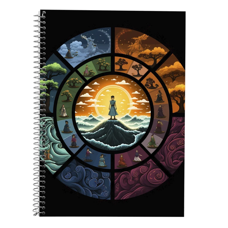 دفتر زبان 50 برگ مدوپد مدل سه خط طرح Naroto کد DF11345