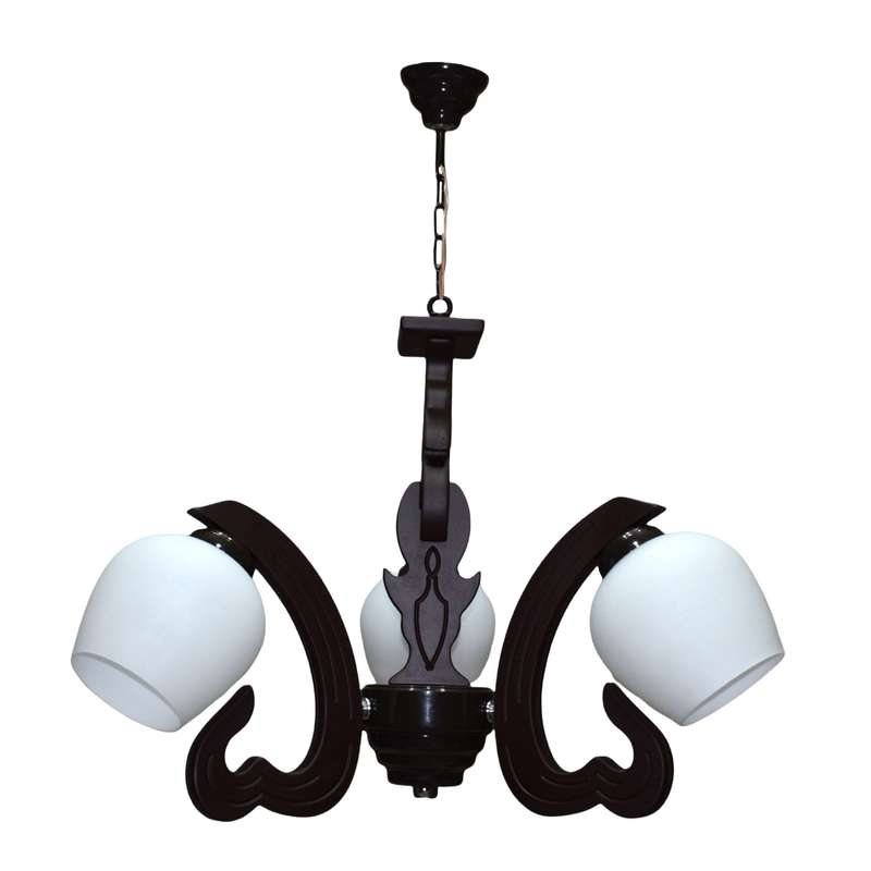 لوستر چشمه نور سه شعله کد G677/3-BR