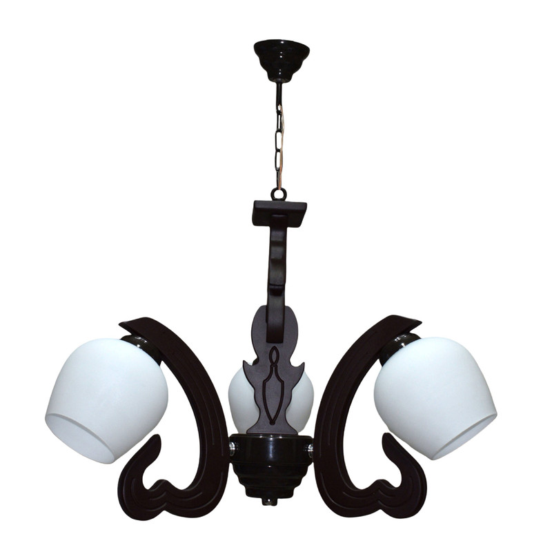 لوستر چشمه نور سه شعله کد G677/3-BR