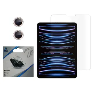 محافظ صفحه نمایش مدل Diamond_5G Ultra مناسب برای تبلت اپل iPad Pro 11 m2 2022 WIFI به همراه محافظ لنز دوربین