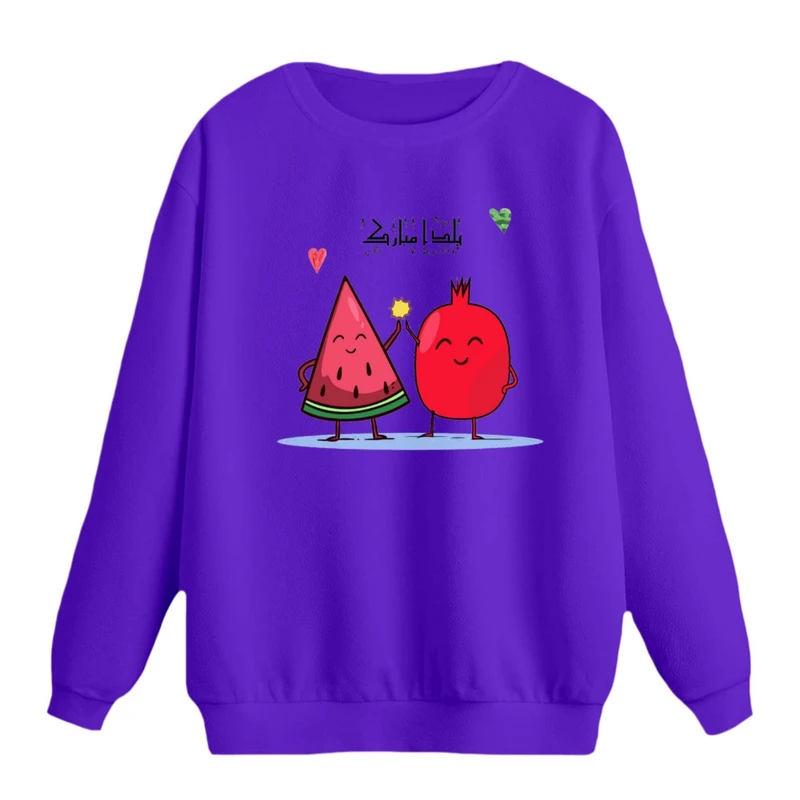 سویشرت زنانه مدل انار و هندوانه یلدایی 