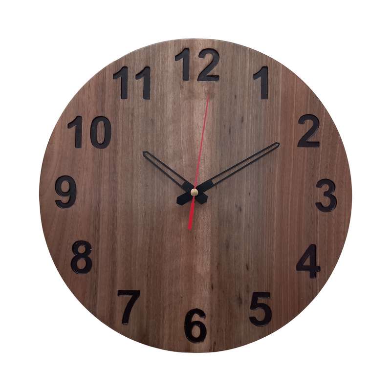 ساعت دیواری چوبی مدل اعداد رنگی کد A
