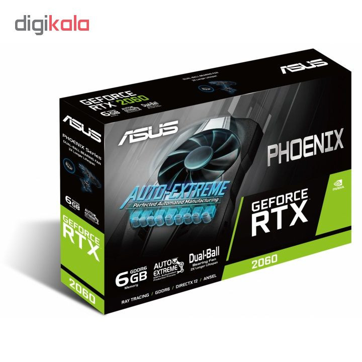 کارت گرافیک ایسوس مدل PH-RTX2060-6G