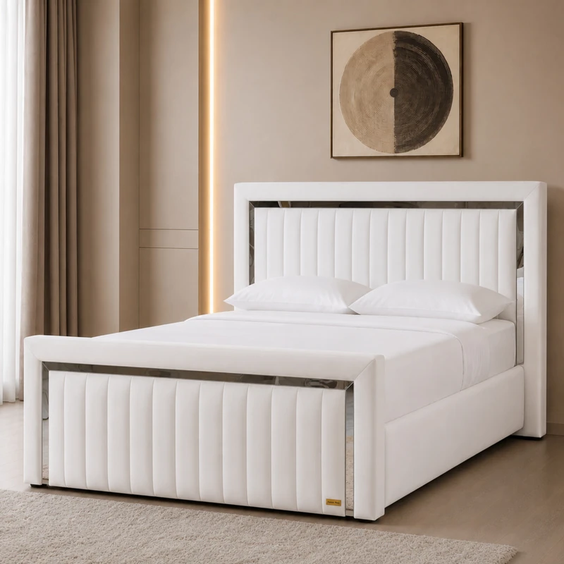  تخت خواب دونفره مدل ایرسا سایز 140×200 سانتی متر