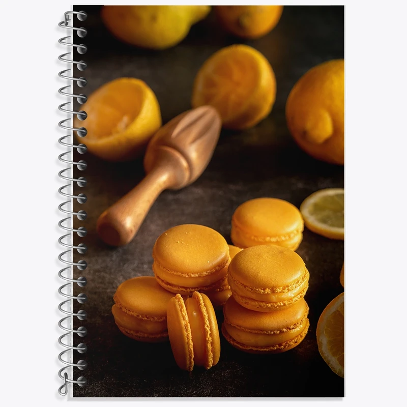 دفتر زبان 50 برگ خندالو مدل دو خط طرح ماکارون کد F245