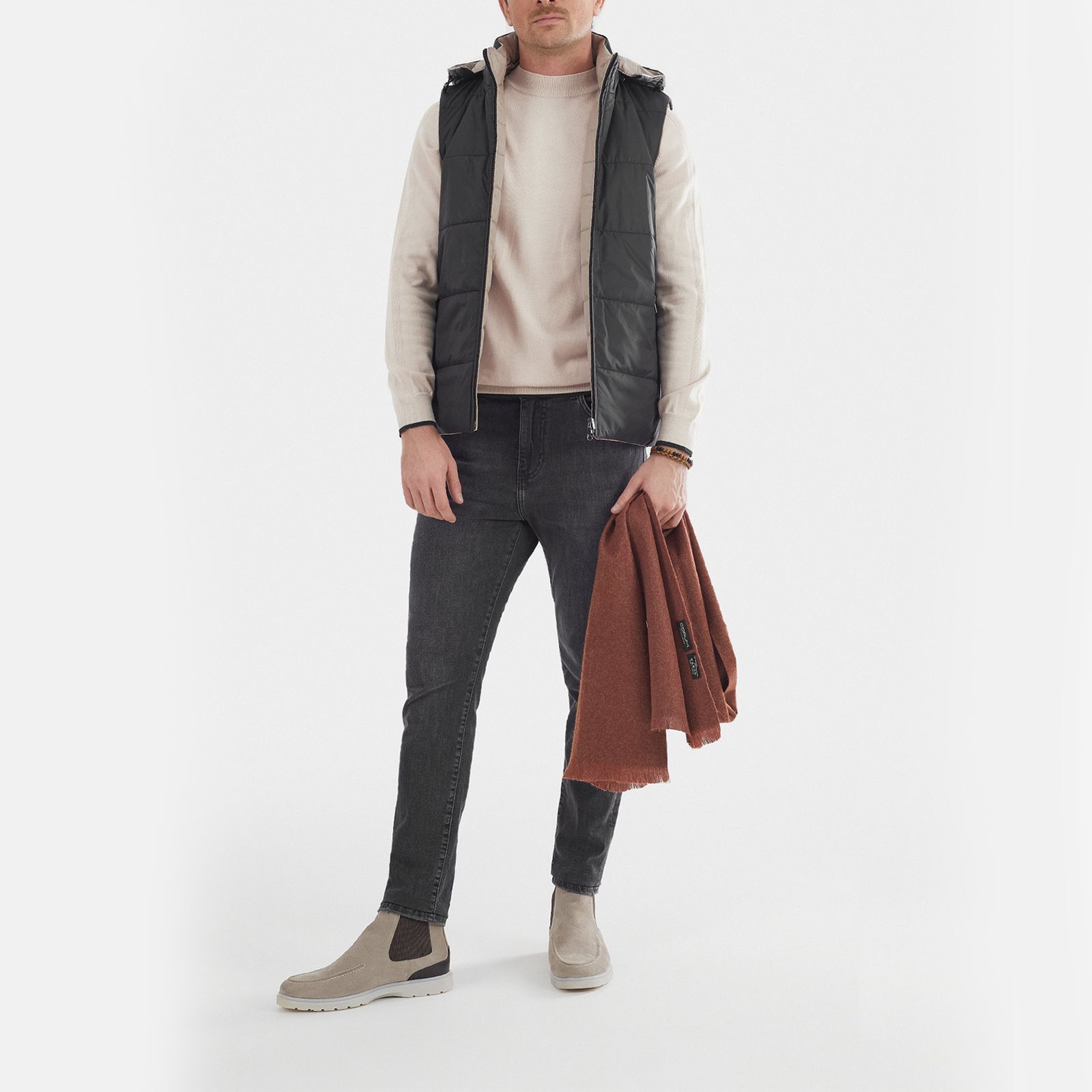 جلیقه مردانه کروم مدل دو رو کد 2320709 - - 3