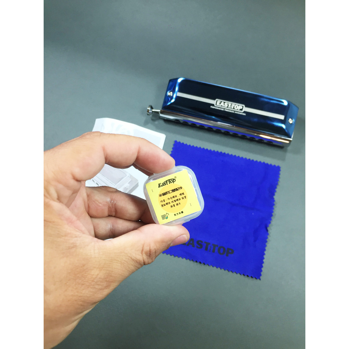 ساز دهنی کروماتیک ایستاپ مدل EAP-12 BLUE