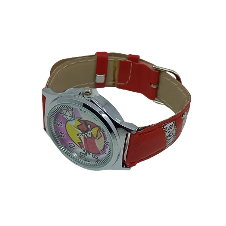 ساعت مچی عقربه ای بچگانه طرح انگری برد کد 02 ساعت مچی عقربه ای بچگانه طرح انگری برد کد 02