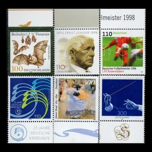 تمبر یادگاری مدل خارجی مجموعه 6 عددی 