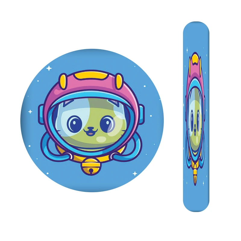 آینه آرایشی جیبی مدل گربه کد 547 به همراه سوهان ناخن 