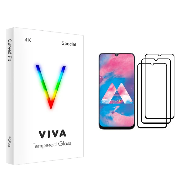 محافظ صفحه نمایش ویوا مدل 4K مناسب برای گوشی موبایل سامسونگ Galaxy M30 بسته سه عددی