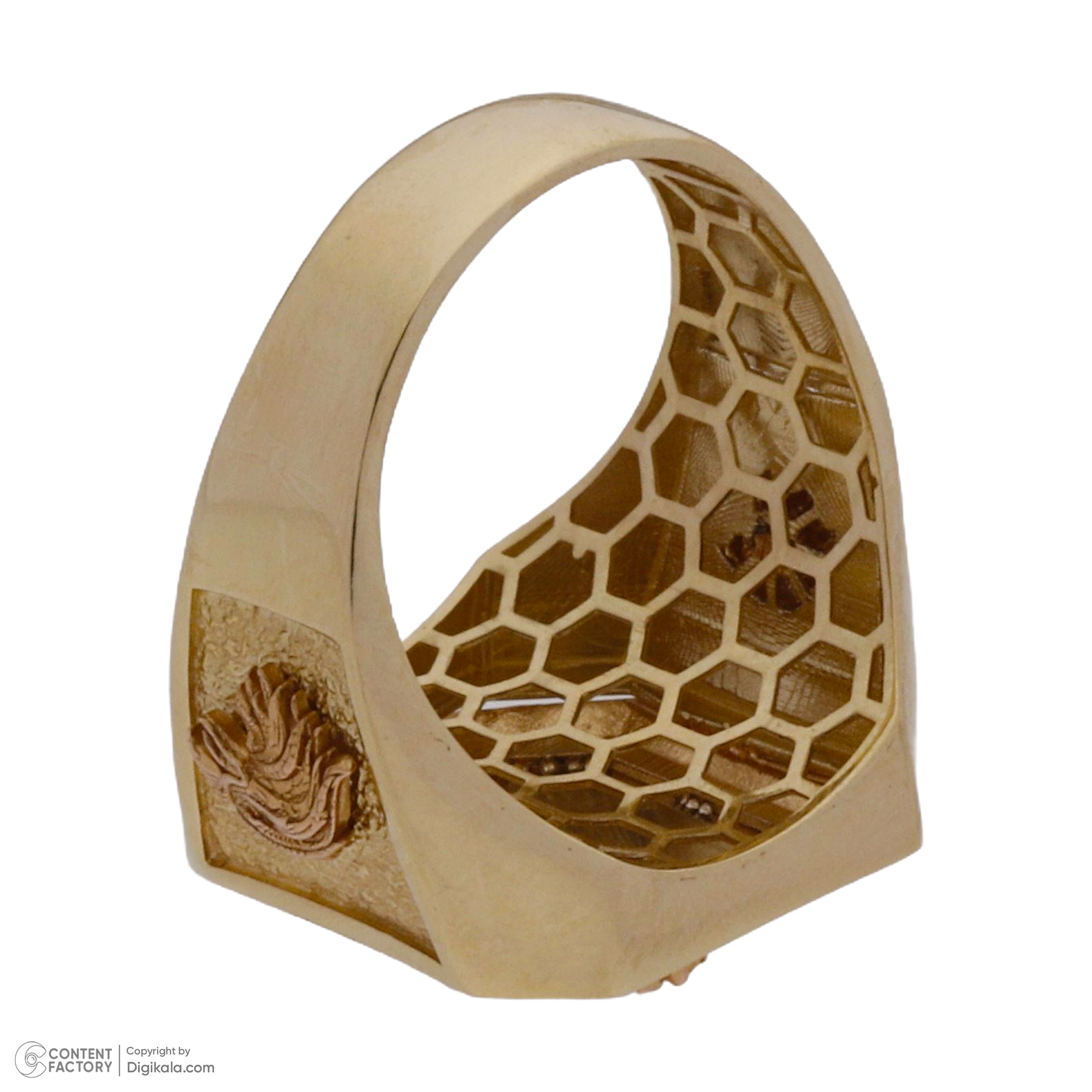 انگشتر طلا 18 عیار مردانه طلای مستجابی مدل 28101