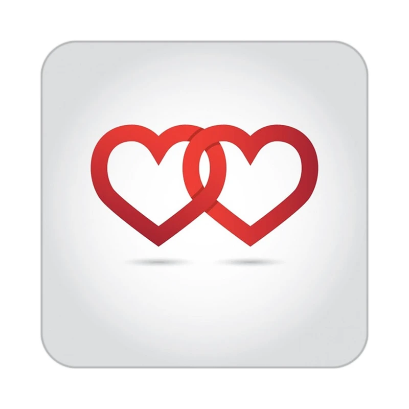 زیر لیوانی کاکتی طرح عاشقانه مدل mp40427