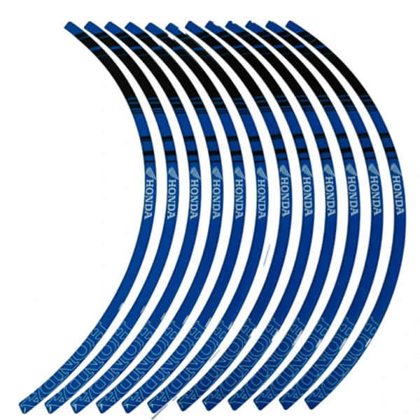 برچسب دور رینگ موتور سیکلت وارون مدل W-40-BLU مناسب برای هوندا کلیک بسته 12 عددی