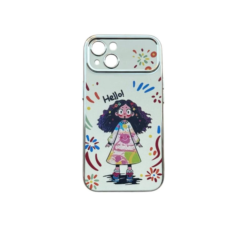 کاور طرح دختر کد Hello 44 مناسب برای گوشی موبایل  اپل Iphone 13
