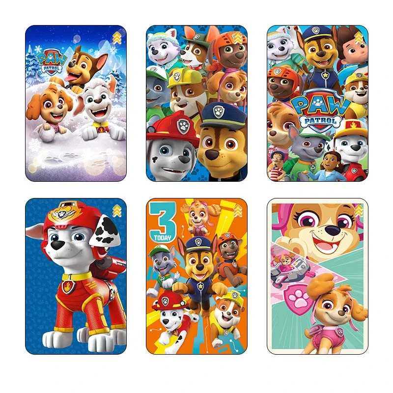 استیکر کارت مدل سام نگار طرح سگ های نگهبان paw patrol کد SP1427 مجموعه 6 عددی