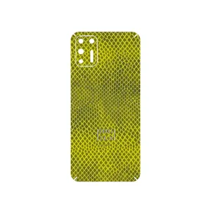 MAHOOT Yellow Snake Skin Cover Sticker for Motorola Moto G9 Plus