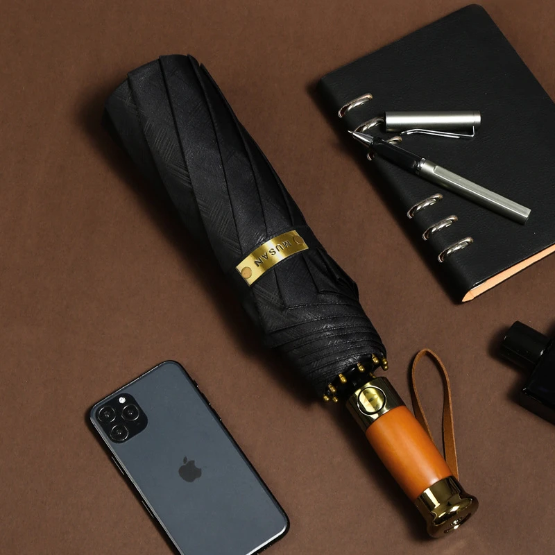 عکس شماره 13 : چتر 10 پره گلد ایر مدل metal-wood کد musan قطر 116 سانتی-متر