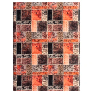 فرش ماشینی جانگل مدل Vintage Collage کد 3D-R86