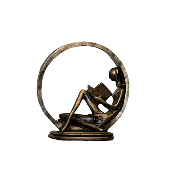 مجسمه دنیا دکوری سرمد مدل دختر کتابخوان