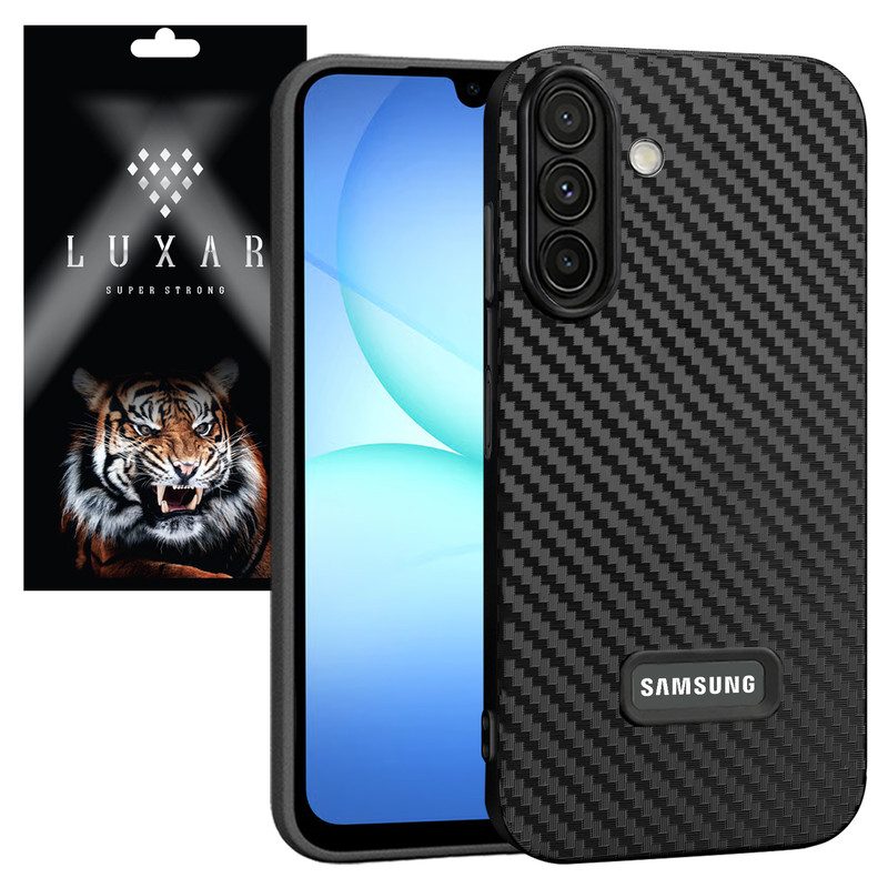 کاور لوکسار مدل A17 _Carbon Line مناسب برای گوشی موبایل سامسونگ Galaxy A17