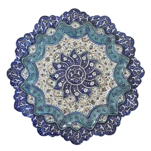 بشقاب میناکاری مسی کد 35