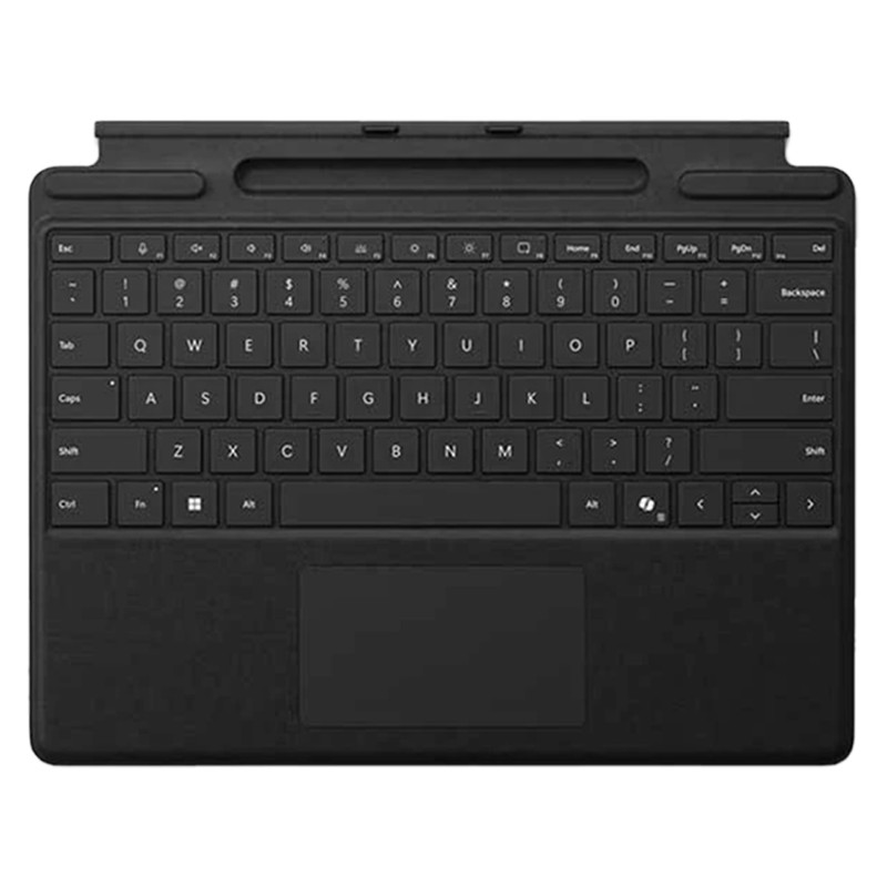 تبلت 13 اینچ مایکروسافت مدل Surface Pro-Copilot+ PC-Ultra 5 ظرفیت 256 گیگابایت و رم 16 گیگابایت به همراه کیبورد تبلت مایکروسافت مدل Surface Pro Copilot Keyboard with Pen Storage رنگ مشکی