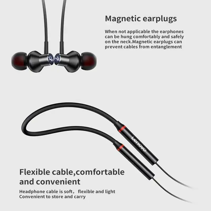 هدست مخصوص بازی لنوو مدل HSA NACKBAND HE05X 2021
