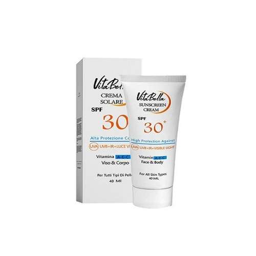 کرم ضدآفتاب بی رنگ ویتابلا SPF30  مدل 02 مناسب انواع پوست حجم 40 میلی لیتر