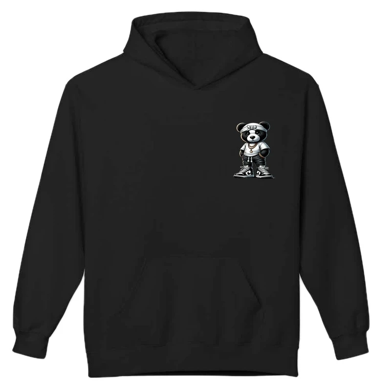 هودی مردانه پاد آفرین مدل اسپرت خرس گنگ بالا خفن دوطرف چاپ کد 047