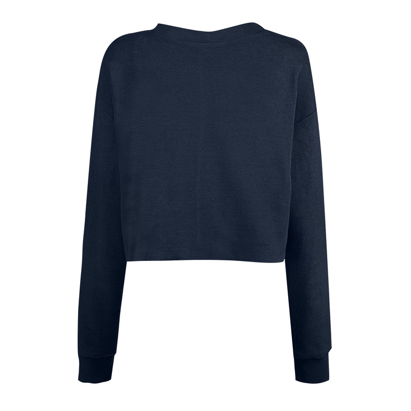 بلوز آستین بلند یقه گرد زنانه سرژه مدل 203518 سورمه ای رنگ سرمه ای