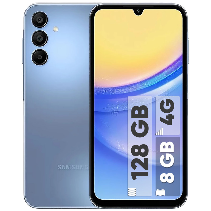 گوشی موبایل سامسونگ مدل Galaxy A15 دو سیم کارت ظرفیت 128 گیگابایت و رم 8 گیگابایت