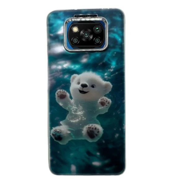 کاور کد 12 طرح خرس مناسب برای گوشی موبایل شیائومی Redmi Poco X3