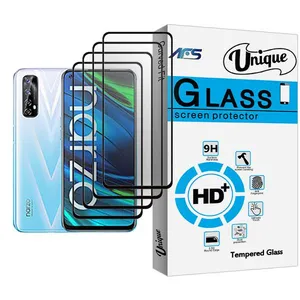 AFS Unique Glass MIX004 Screen Protector For Realme Narzo 20 Pro Pack Of 4