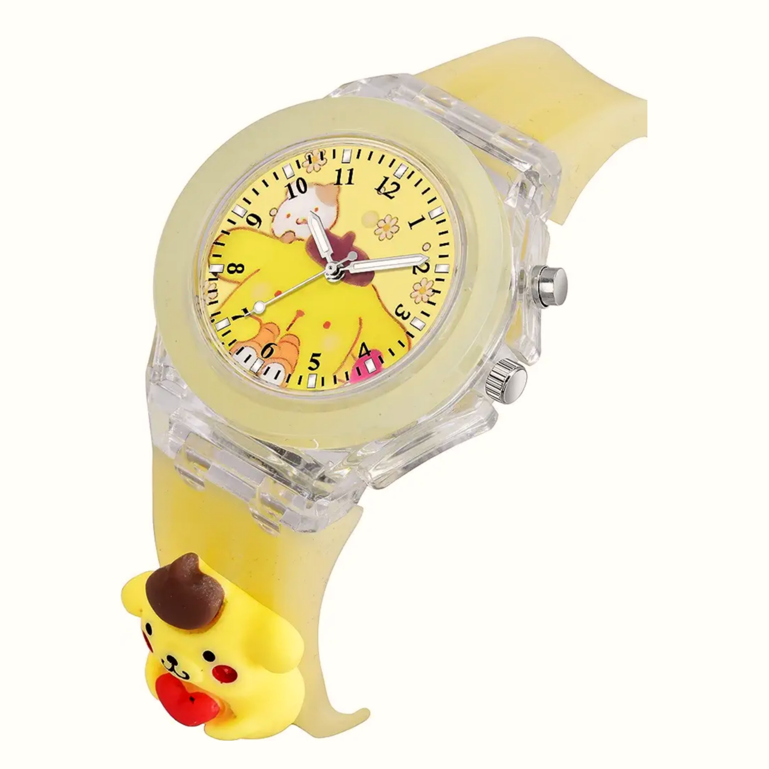 ساعت مچی عقربه ای بچگانه مدل چراغدار موزیکال کد 3