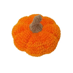 کوسن بافتنی مدل کدو تنبل